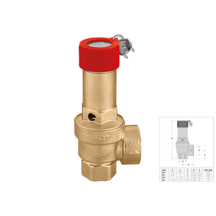 VALVOLA DI SICUREZZA ISPESL 3/4x1 6 BAR