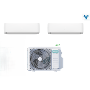 Climatizzatore Hisense dual split 9000+12000 BTU HI-COMFORT 7.0 kW Wi-Fi