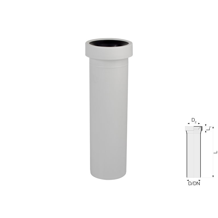 raccordo wc con guarnizione dn 110x400