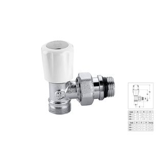 VALVOLA TERMOSTATIZZABILE CROMATA 3/8 M