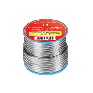 ROCCHETTO DI STAGNO PER SALDATURA (95% Sn / 5% Ag) 2 mm - Confezione 250 g ROTHENBERGER