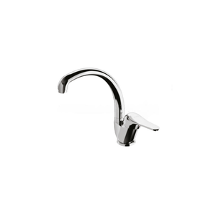 MISCELATORE CUCINA LAVELLO MONOCOMANDO CON CANNA GIREVOLE E LEVA LATERALE DESTRA - TIEMME