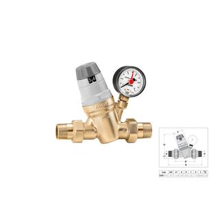 RIDUTTORE DI PRESSIONE 3/4 - ATTACCO 1/4