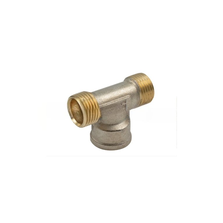 raccordo tiemme a tee femmina universale per tubo rame, al-pex e multistrato attacco diametro16 1/2x1/2 fx1/2