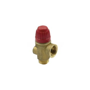 VALVOLA DI SICUREZZA TIEMME CON ATTACCHI MASCHIO-FEMMINA E ATTACCO PER MANOMETRO diametro 1/4 1/2x1/2  3 BAR