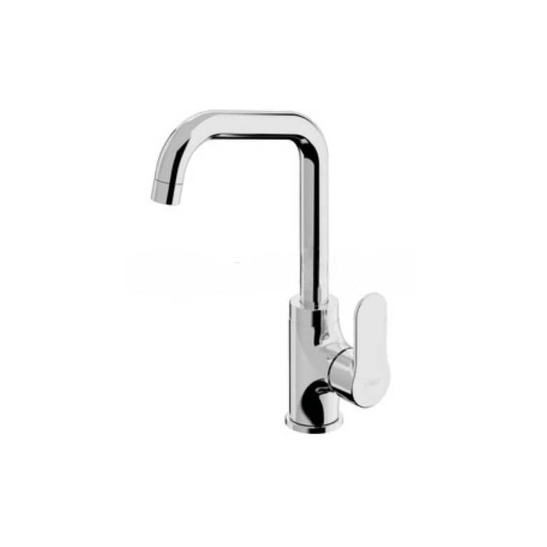 miscelatore cucina monocomando lavello con canna girevole dn 24 e leva laterale destra