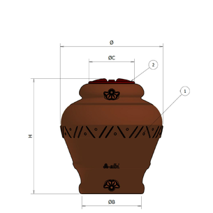 JAR-500TC SERBATOIO ANFORA 500 LT.