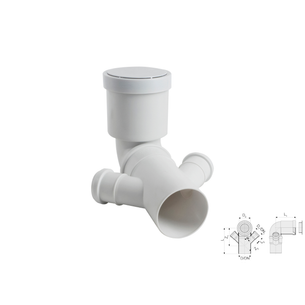 CURVA WC PROLUNGATA DOPPIO DN 90/50