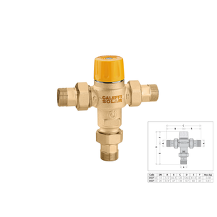 MISCELATORE SOLARE TERMOSTATICO 1/2 M