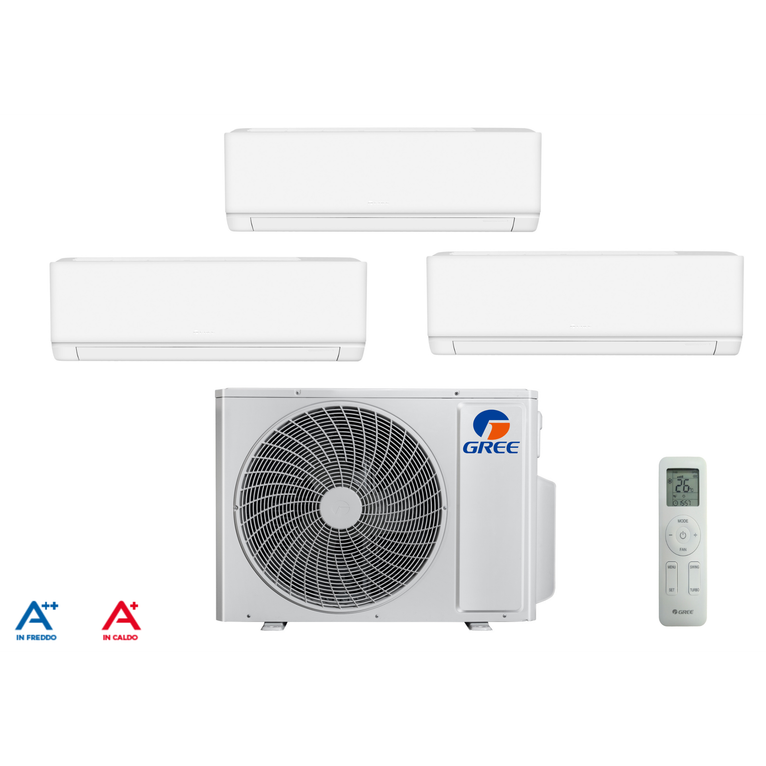 condizionatore gree cosmo trial split 9000+9000+9000 btu 6kw wi-fi