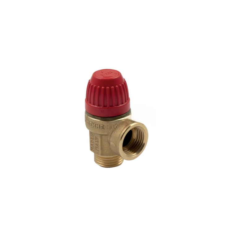 valvola di sicurezza tiemme con attacchi maschio-femmina diametro 1/2x1/2  6 bar