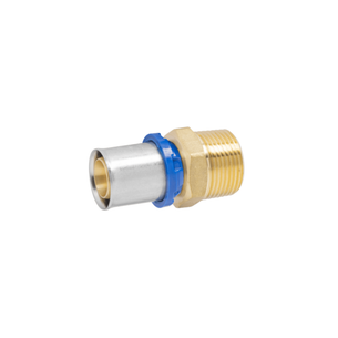 APE RACCORDO DRITTO A PRESSARE Ø 40 x 1 1/4 MASCHIO PER TUBO MULTISTRATO