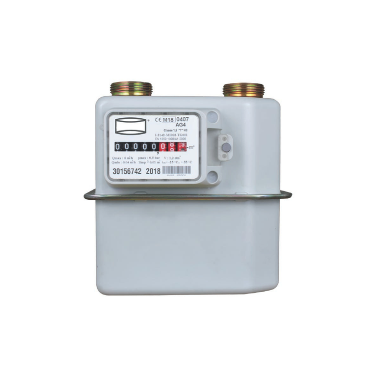 contatore ferrari per gas a membrana g4 (1"1/4 m - interasse 110 mm) predisposto per impulsi