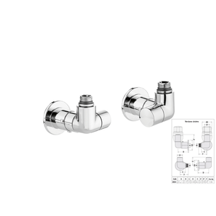 VALVOLE E DETENTORI CROMO 1/2 - SINISTRI