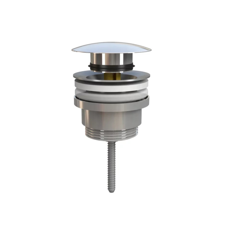 piletta di scarico automatica click-clack bonomini per lavabo 1 1/4" - diametro 65 mm con vite inox