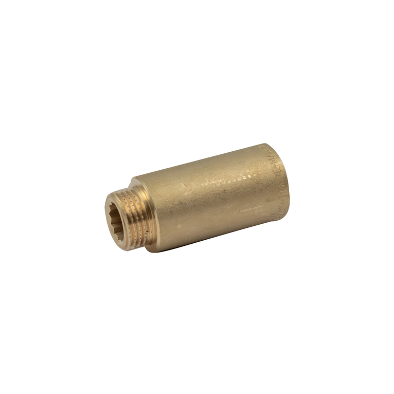 prolunga tiemme maschio-femmina in ottone da 2 cm diametro 1/2 