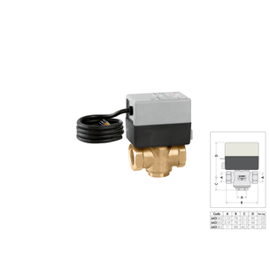 VALVZONA MOTORIZZATA 3VIE DN 1