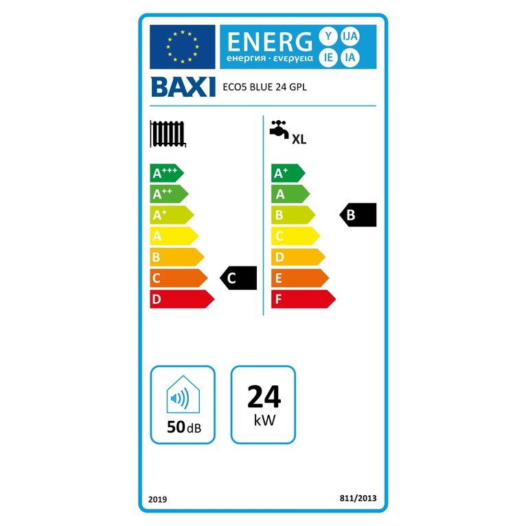 caldaia a camera aperta baxi eco5 blue 24 - gpl