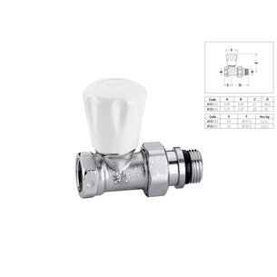 VALVOLA TERMOSIFONE 3/8 - TUBI IN FERRO