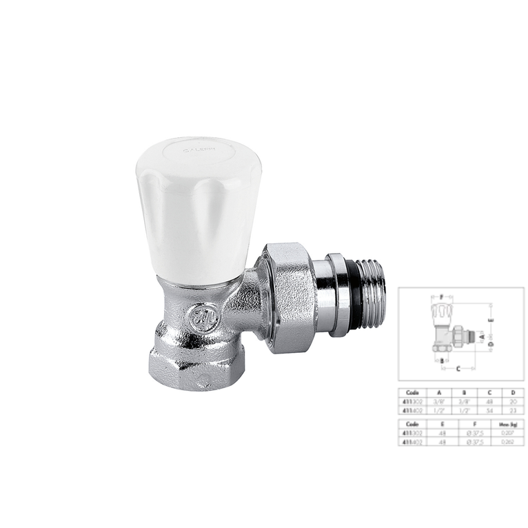 valvola termosifone 1/2 per tubo ferro