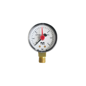 TIEMME MANOMETRO ATTACCO RADIALE 1/4" DN50 DA 0 A 6 BAR