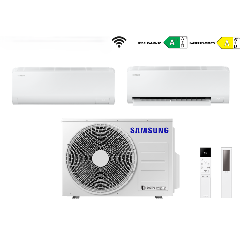 condizionatore samsung dual split cebu s2 5 kw 12000+12000 btu wi-fi