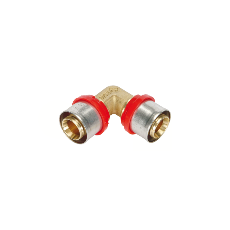 raccordo tiemme curvo a pressare per tubo multistrato diametro 26x26