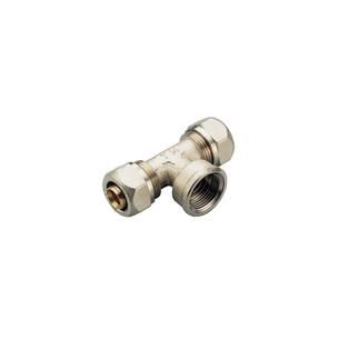 RACCORDO TIEMME TEE A STRINGERE TUBO AL-PEX diametro Femmina 26x3/4 x 26