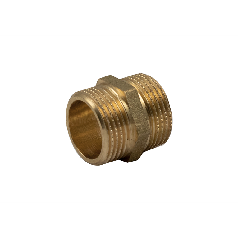 raccordo tiemme dritto in ottone  maschio-maschio diametro 1/2x1/2