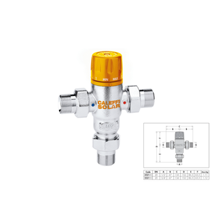 MISCELATORE TERMOSTATICO SOLARE 3/4