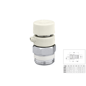 VALVOLA SFOGO ARIA ORIENTABILE 3/8