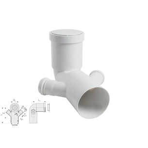 CURVA WC PROLUNGATA DOPPIA DN 110/40