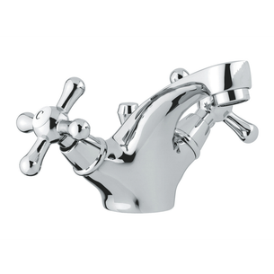 MISCELATORE LAVABO MONOFORO EMMEVI SERIE STELLA - CROMO CON SCARICO 1" 1/4