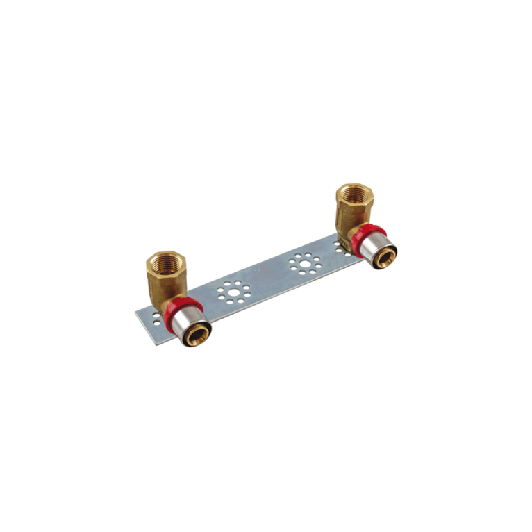 staffa tiemme con raccordo a pressare tubo al-pex diametro 20x1/2