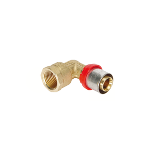 RACCORDO TIEMME CURVO FEMMINA A PRESSARE TUBO AL-PEX  diametro 32 X 1