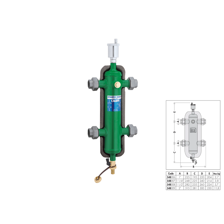 separatore idraulico dn 1 coibentato