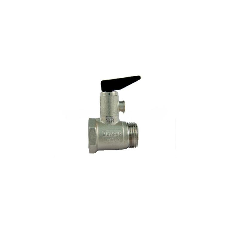 valvola sicurezza tiemme maschio con leva per scaldabagno diametro 1/2  8,5 bar