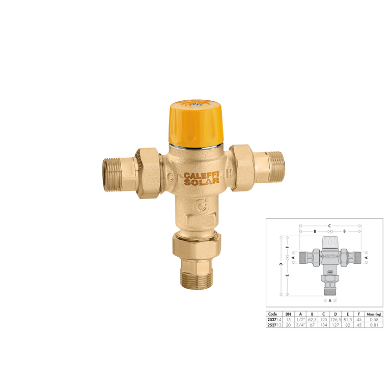 miscelatore solare termostatico 1/2 m