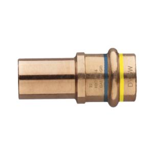 FRABO MANICOTTO ADATTATORE MASCHIO - FEMMINA 15x14 mm A PRESSARE IN RAME