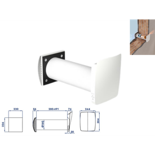 RECUPERATORE DI CALORE PUNTUALE KERS+ 50 - IDEAL CLIMA