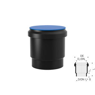 BICCHIERE A INNESTO VALSIR HDPE DIAMETRO 75 A SALDARE