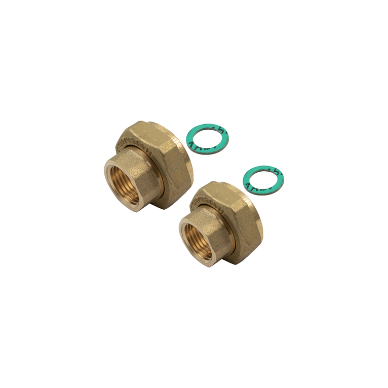 kit attacco pompa tiemme in ottone diametro 11/2 x 1