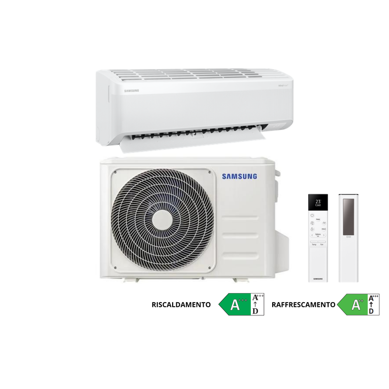 condizionatore samsung monosplit windfree avant s2 2.5 kw 9000 btu wi-fi