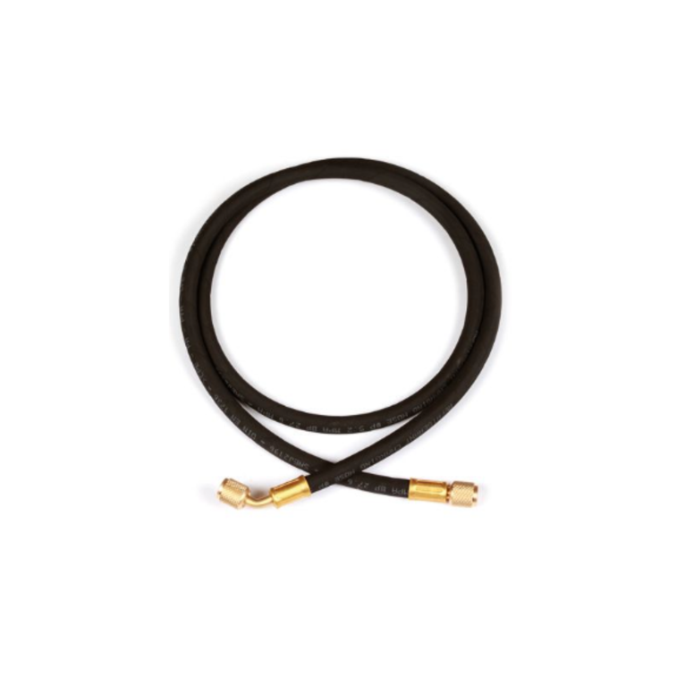 tubo flex att. dritto x 45° 5/16 giallo