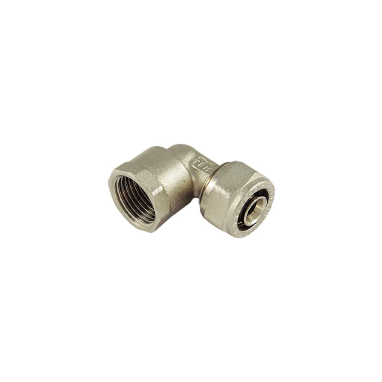raccordo tiemme curvo  femmina a stringere tubo al-pex diametro 14x1/2 spessore 2,0