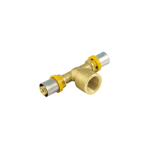 RACCORDO TIEMME A T FEMMINA A PRESSARE PER GAS DIAMETRO 16 x 1/2" x 16