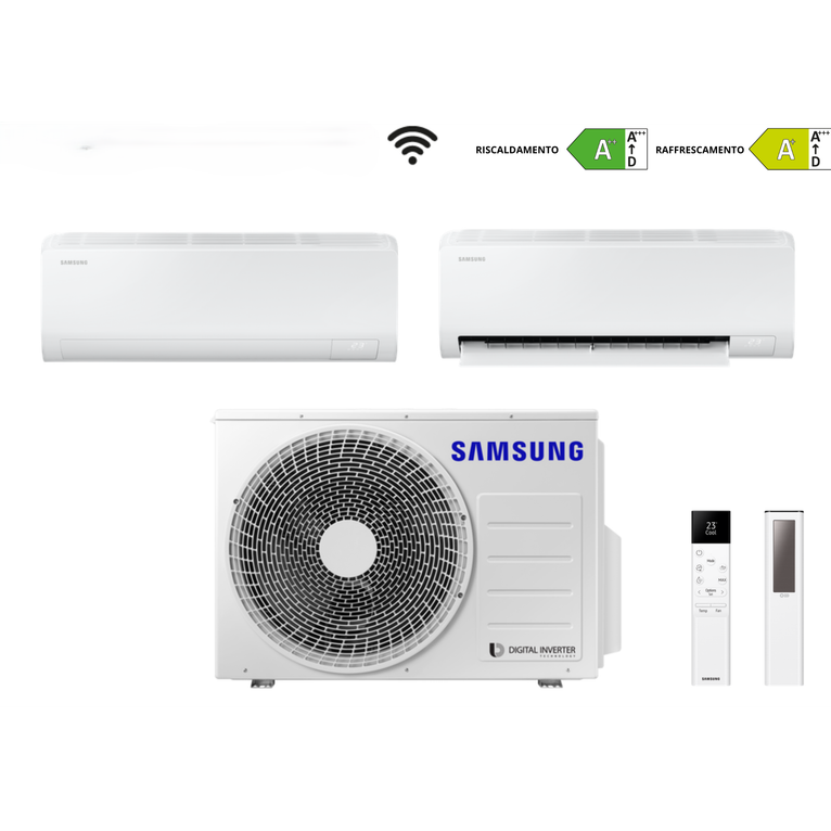 condizionatore samsung dual split cebu s2 4 kw 9000+9000 btu wi-fi a+++/a++