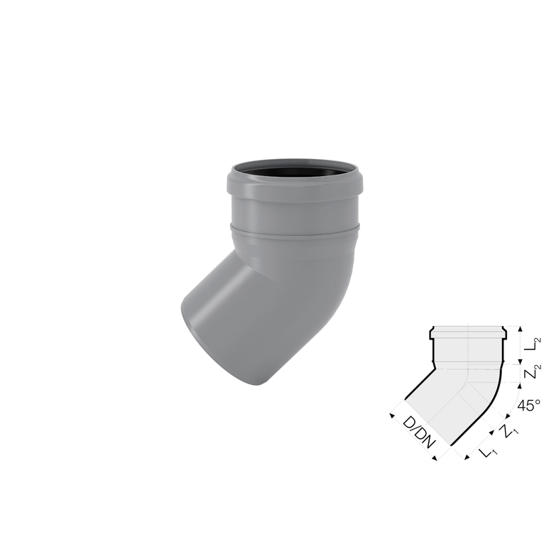 curva pp htb dn 50 - 45°