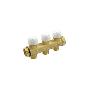 COLLETTORE DI DISTRIBUZIONE FLOOR CON MANOPOLA 1"G 3 VIE 3/4"(18)