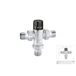MISCELATORE TERMOSTATICO CROMO 3/4